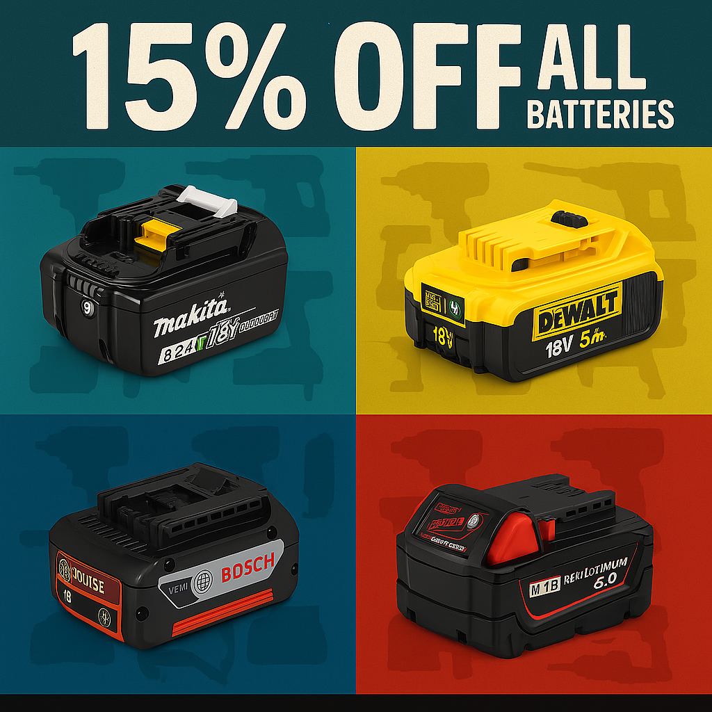 15% Battery sale