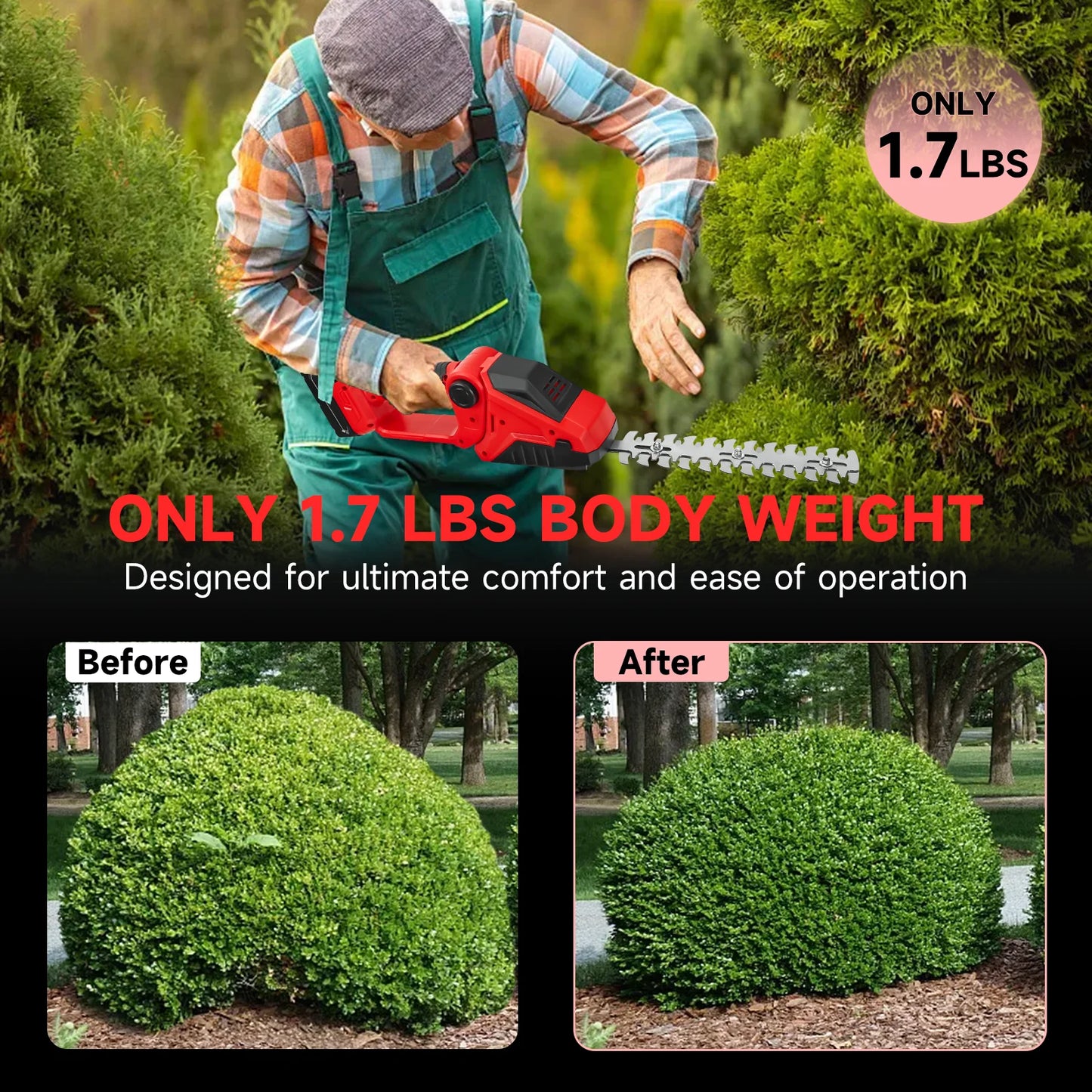 Milwaukee compatible 18V Hedge Trimmer Grass Trimmer Bush Trimmer Garden Shears