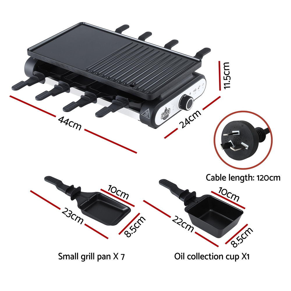 Electric BBQ Grill w/ 7 Cooking Pans Grillz 1400W