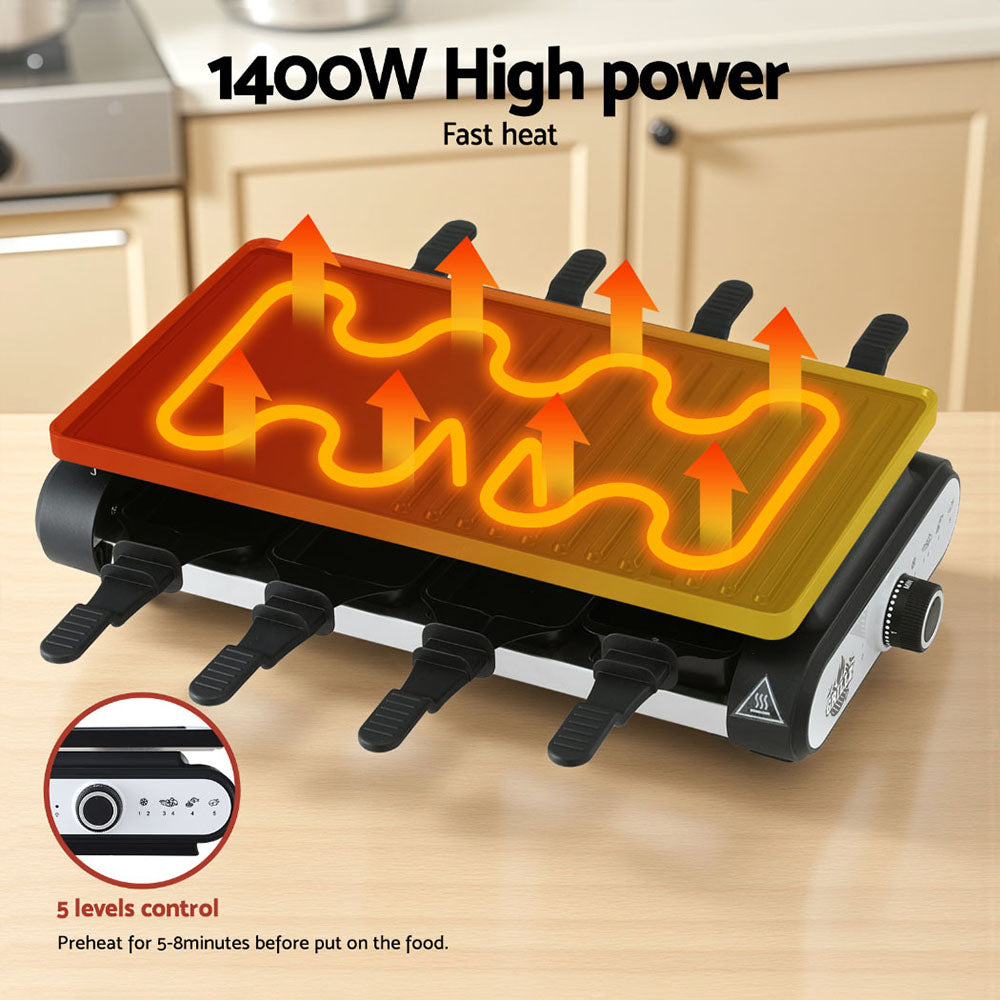Electric BBQ Grill w/ 7 Cooking Pans Grillz 1400W