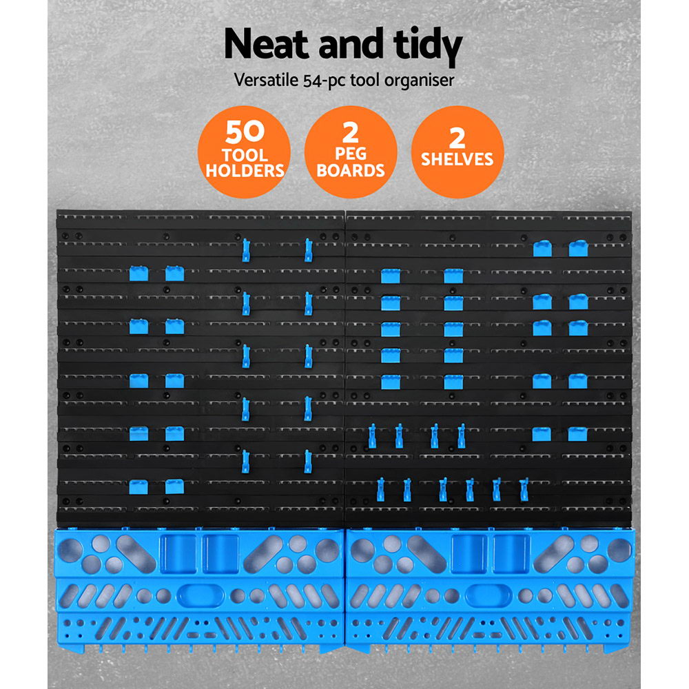 ***Free Shipping*** Giantz 54 Storage tool Rack Wall Mounted.