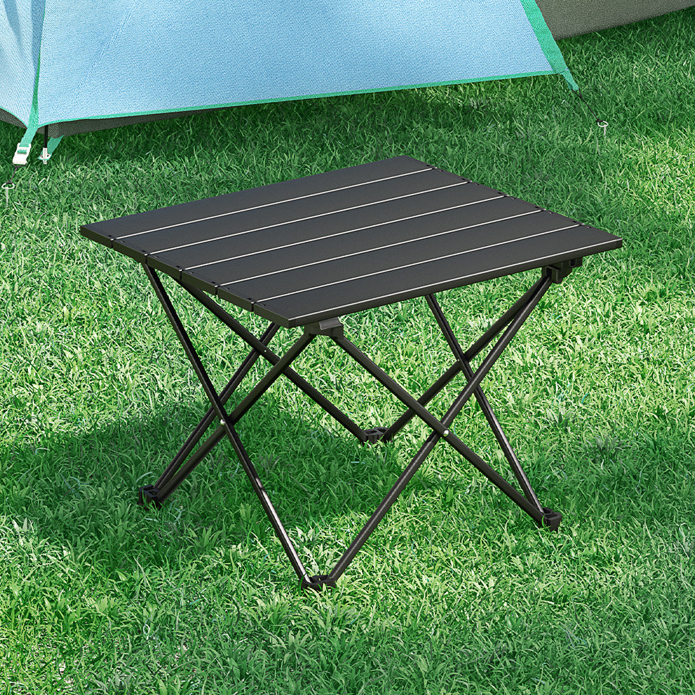 Camping Table 40CM Roll Up Outdoor Picnic BBQ Aluminium Desk Weisshorn Folding