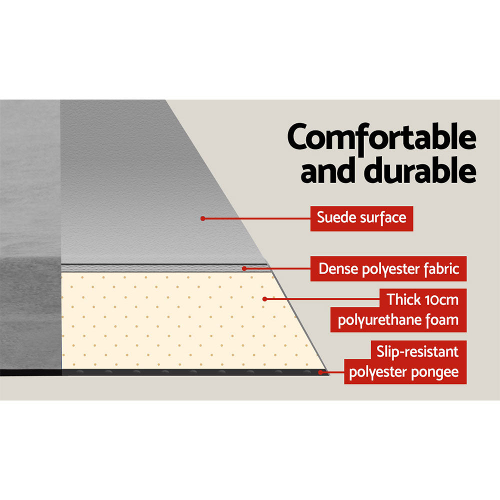 Self Inflating Mattress Camping Sleeping Mat Air Bed Single Grey