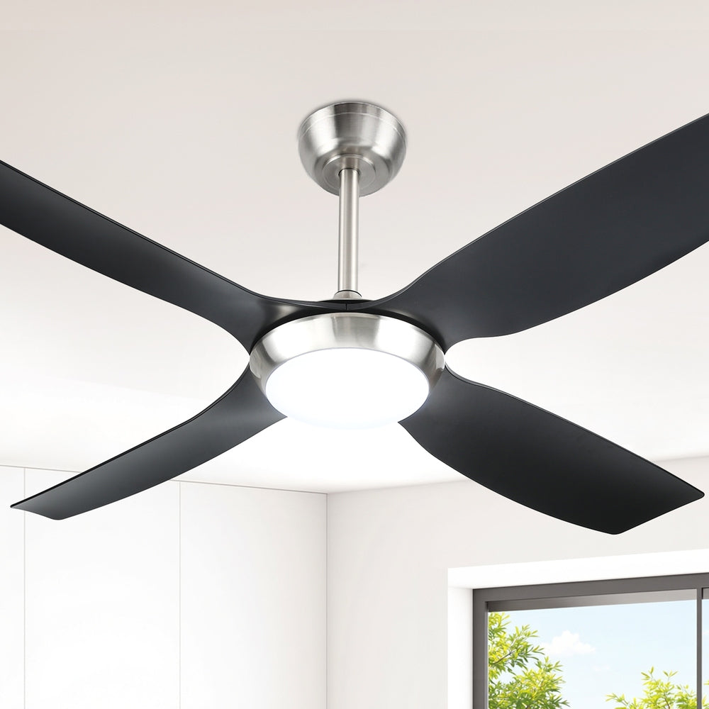 Ceiling Fan Devanti 52'' DC Motor w/Light w/Remote Black