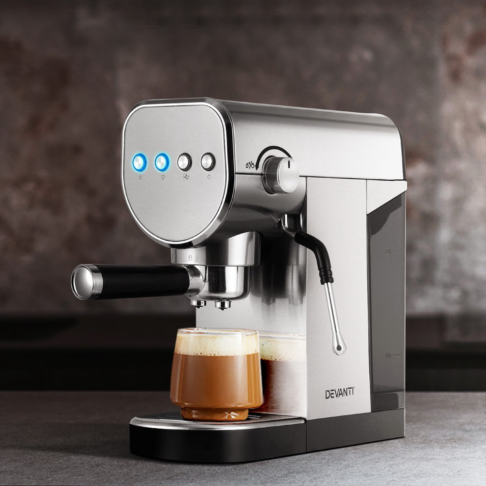 Coffee Machine Devanti 20 Bar Espresso Cafe Maker