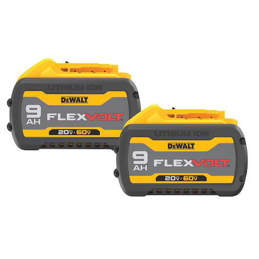 DEWALT DCB609-2 20V/60V MAX* FLEXVOLT® 9Ah Battery. (2 PK)