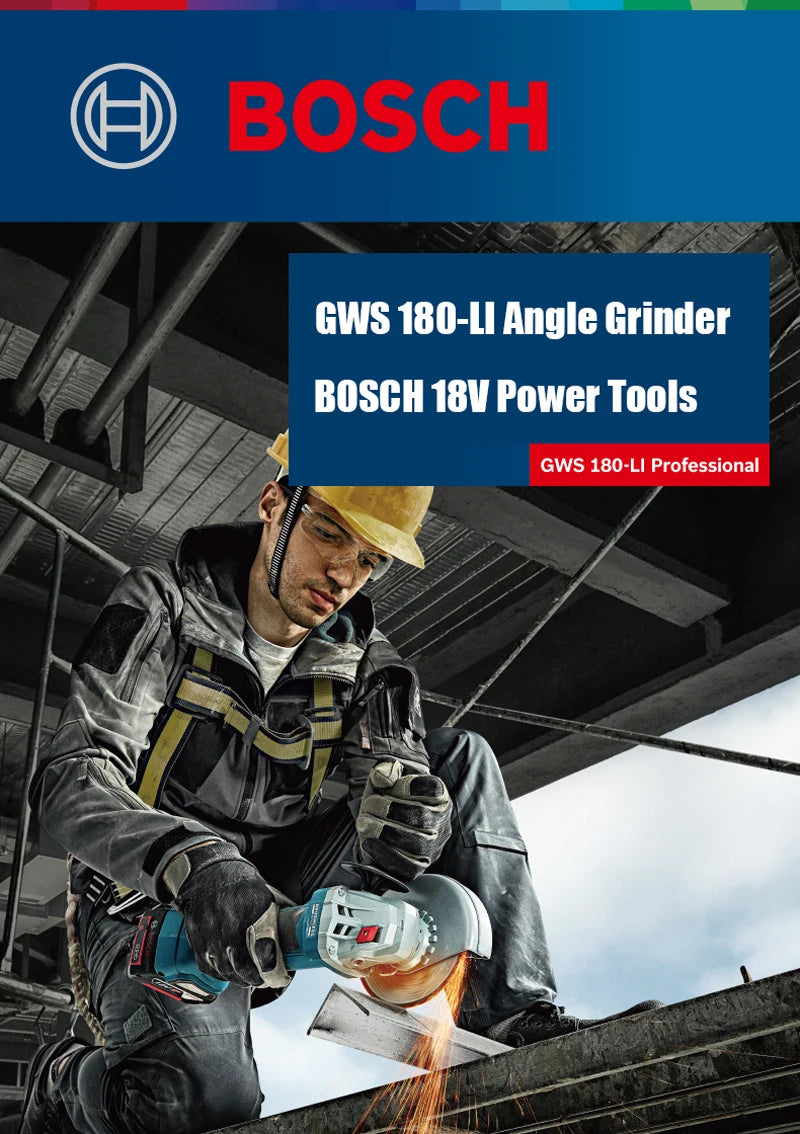 BOSCH GWS 18V-10 PC Professional Cordless Angle Grinder