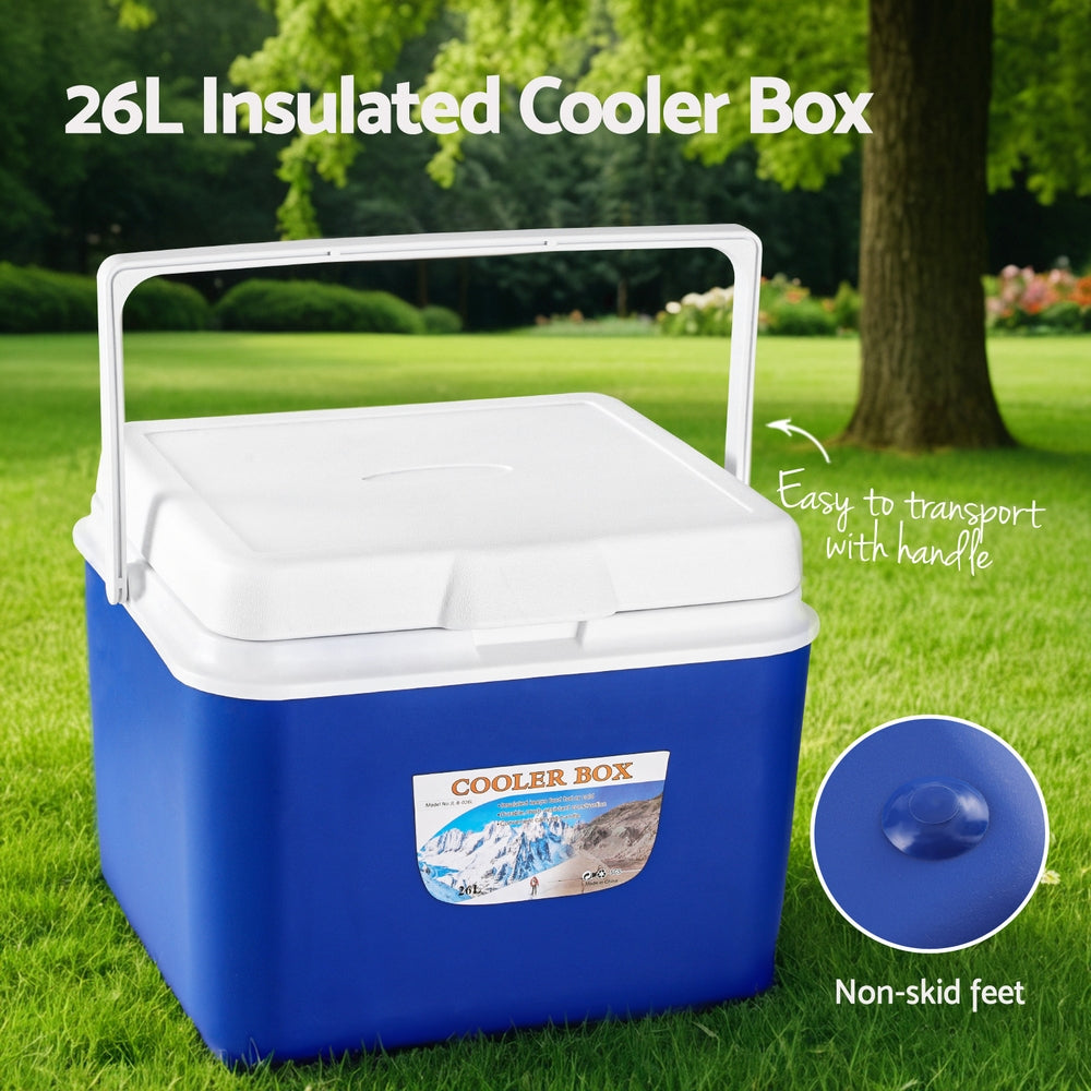 Esky Glacio 26L Portable Ice Cooler Box Camping Fridge