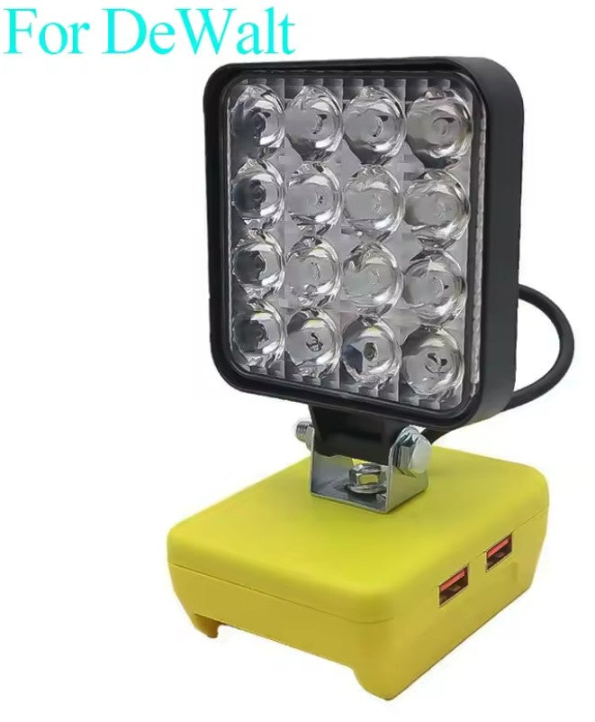DeWalt compatible 18v 20v LED Light and phone charger