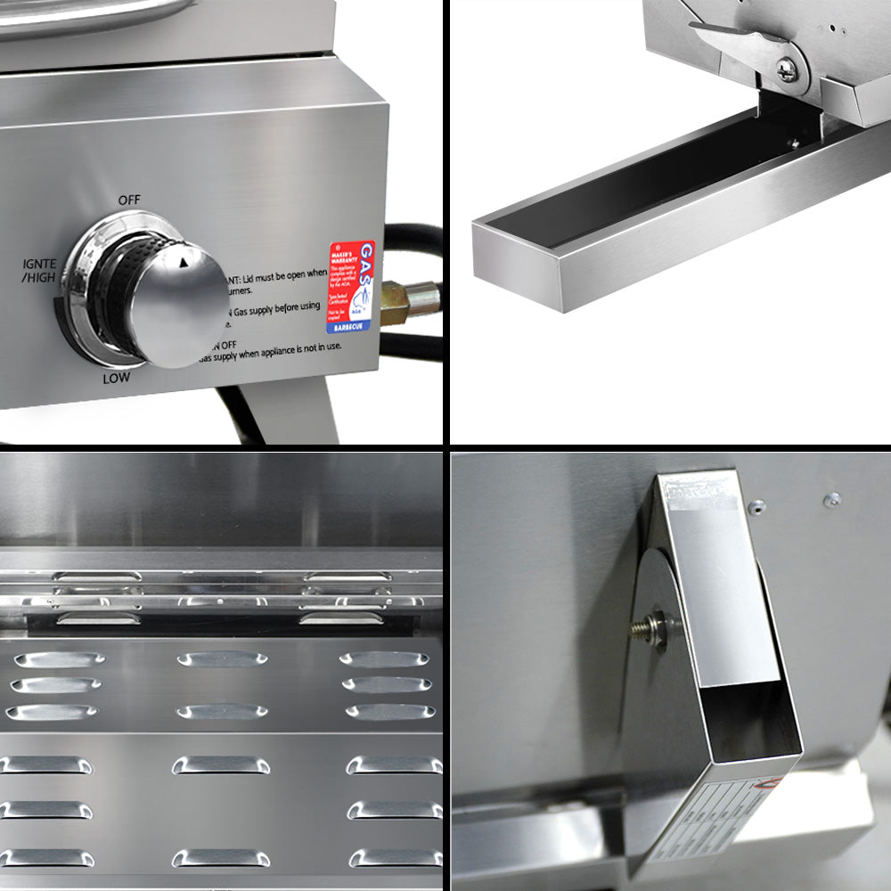 Portable Gas BBQ Grill 2 Burners