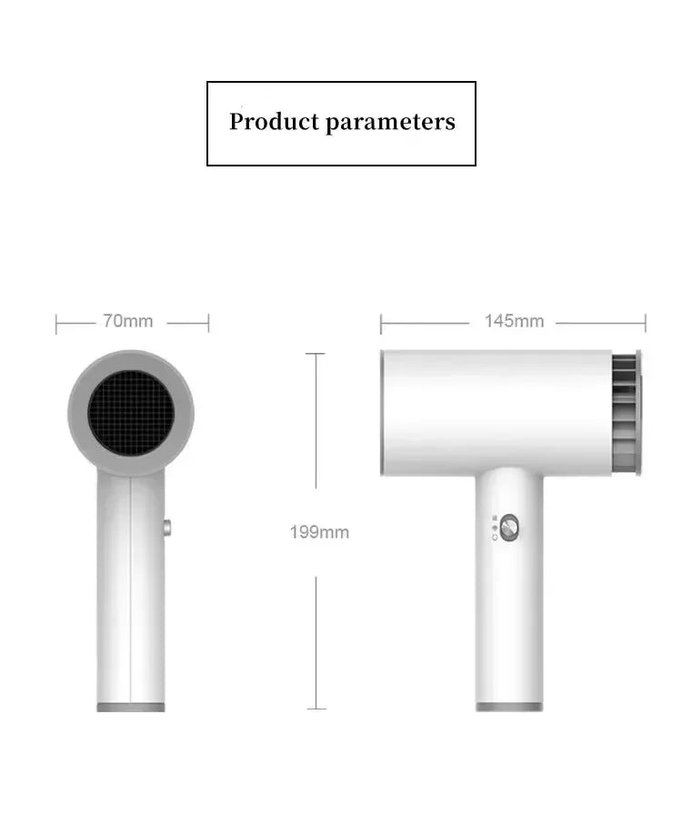Hair dryer 20000RPM Portable Wireless Hair Dryer Rechargeable Blow Dryer