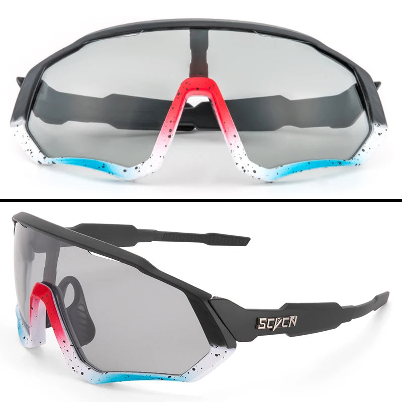 SCVCN JV UV400 Sport Cycling Glasses Road Sunglasses Bicycle Eyewear Mountain Bike MTB Cycl Goggles running glasses