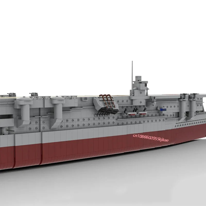 Kaga JV New 5229PCS WW2 Military MOC1:200 scale Kaga aircraft carrier warship Model DIY creative ideas Child Toy Assembly Puzzle Gift