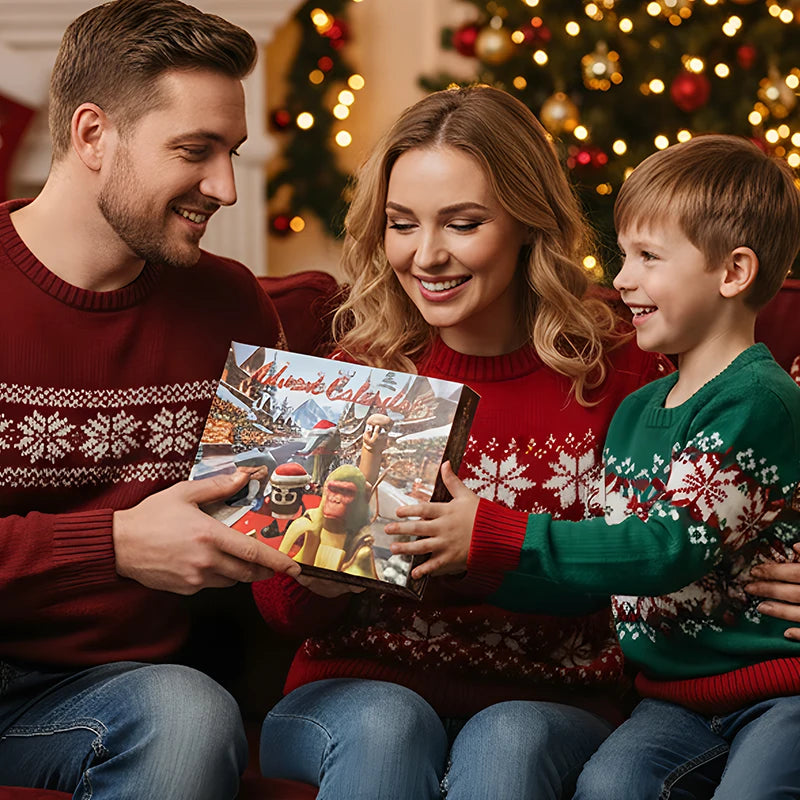 Italian Brainrot JV Surprise Gifts Tung Tung Sahur Christmas Advent Calendar Tralala Bombardino Shimpanzini Crocodilo Calendar 2025