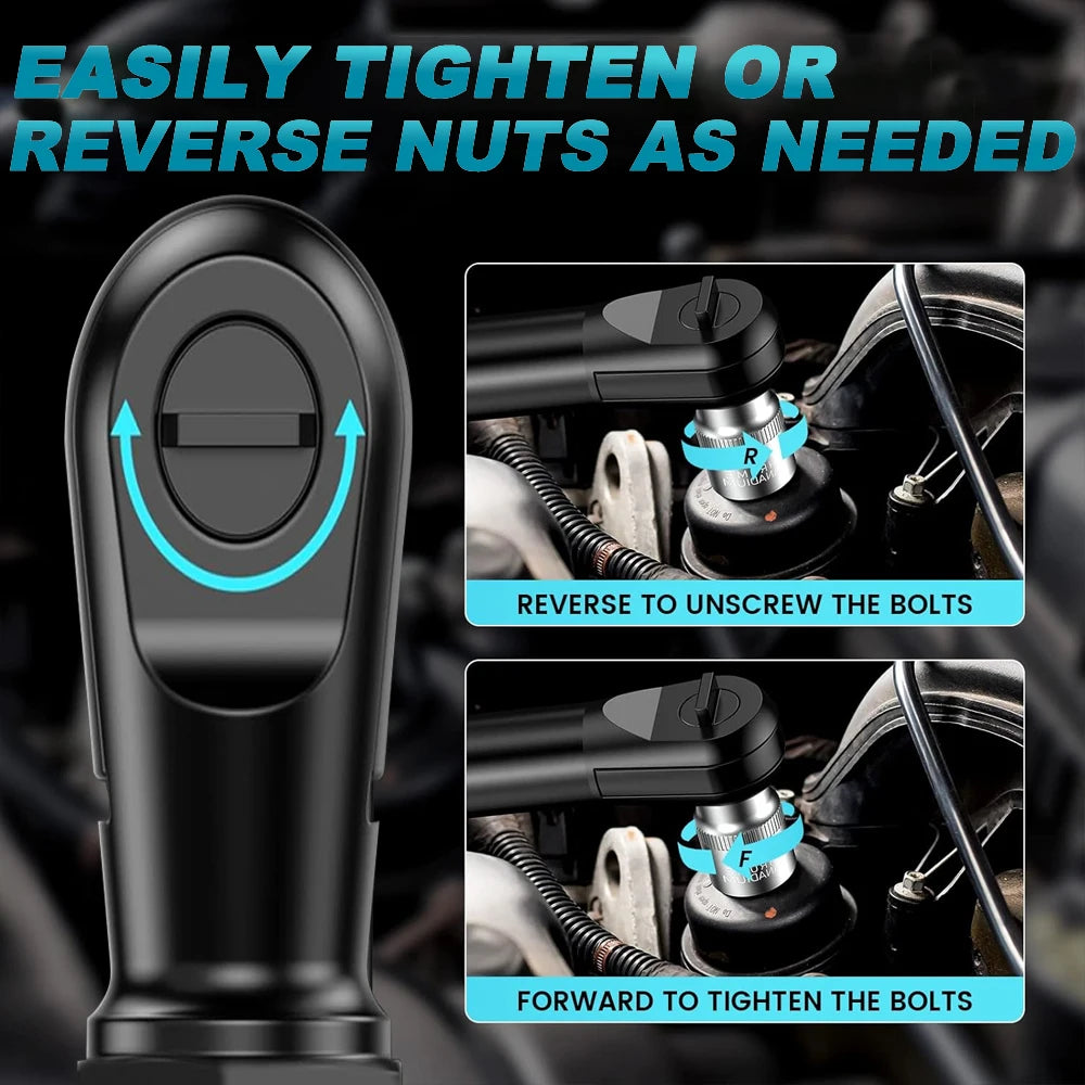 Makita Compatible 18V JV ONEKFYFD 3/8Inch Electric Ratchet Wrench Cordless Variable Speed Wrench Impact Driver Power Tool For 18V Lithium-Ion Battery