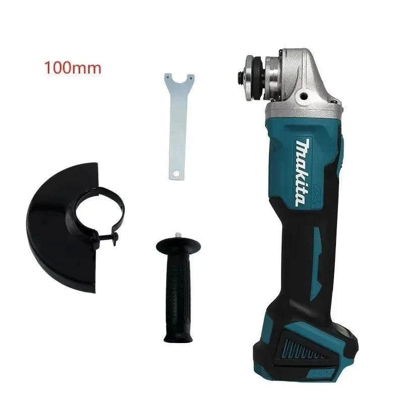 Makita DGA404 100/125mm Angle Grinder 18V Lithium Battery Brushless Polishing Machine 4 Gear Industrial Cutting Power Tools