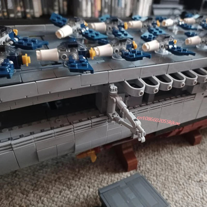 Enterprise JV 9829PCS WW2 Military MOC CV-6USS Enterprise battleship warship Model DIY creative ideas high-tech Child Toy Assembly Puzzle Gift