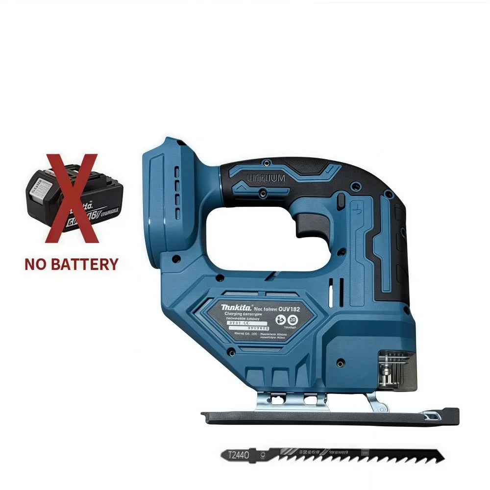 Makita 18V DJV182Z 340W Brushless Jigsaw 18V Cordless Portable Carpenter Power Tool with Saw Blade Barrel Handle - No Battery