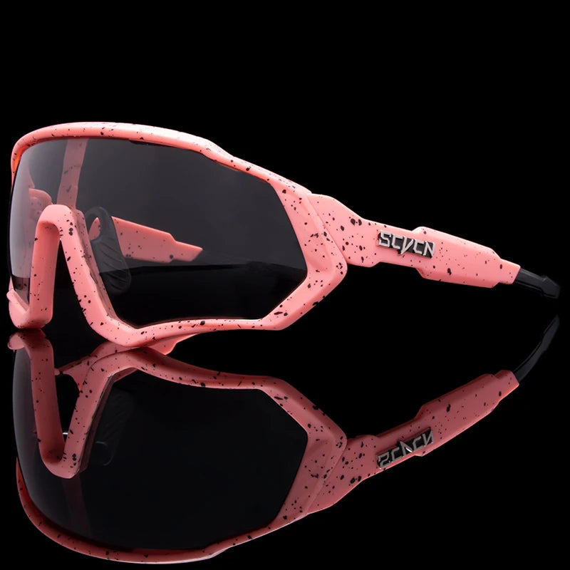 SCVCN JV UV400 Sport Cycling Glasses Road Sunglasses Bicycle Eyewear Mountain Bike MTB Cycl Goggles running glasses