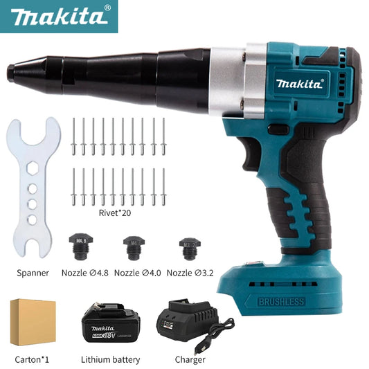 Makita 18V 2.4mm-5mm Brushless Rivet Gun