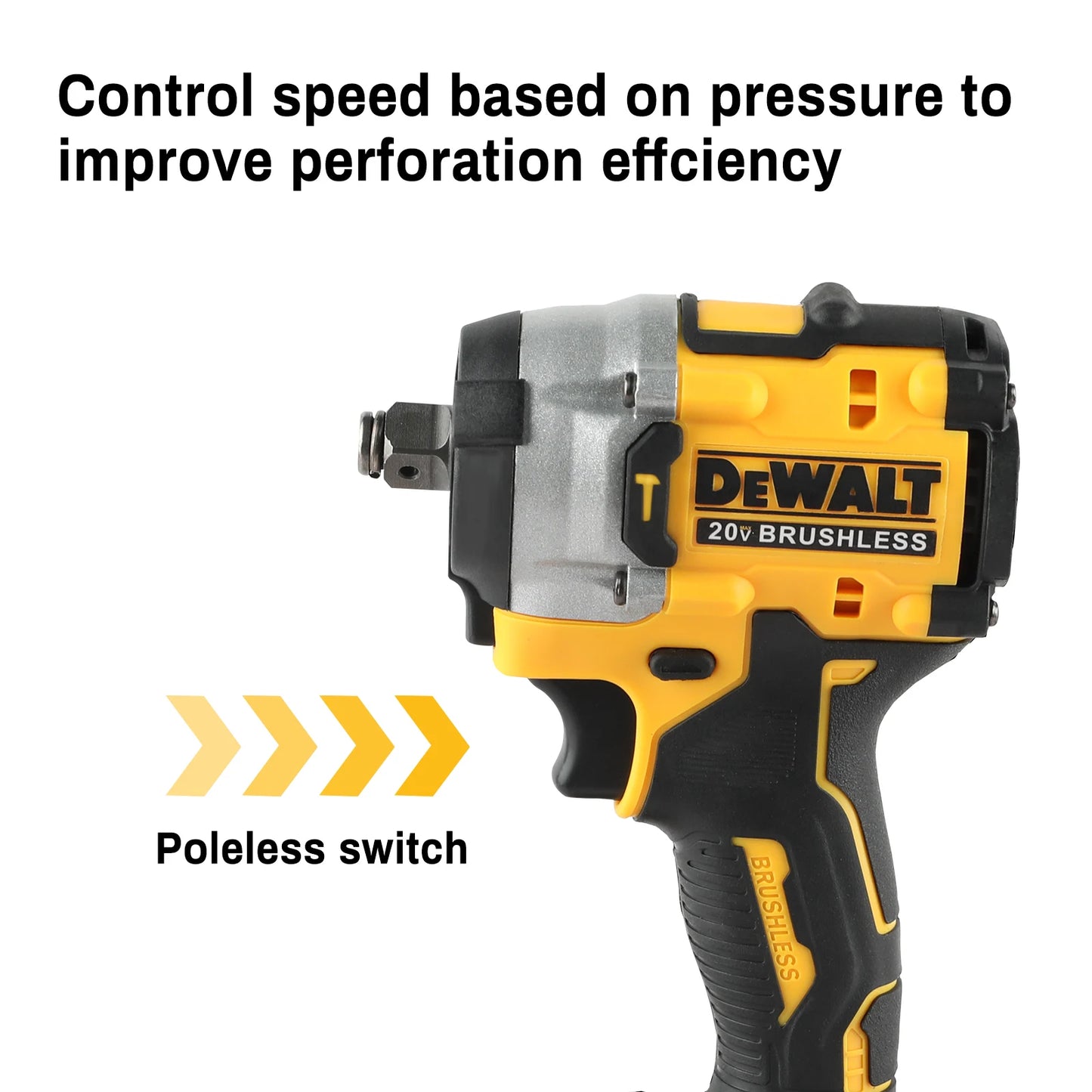 DEWALT DCF921 18V 20V 1/2 in Cordless Compact Impact Wrench