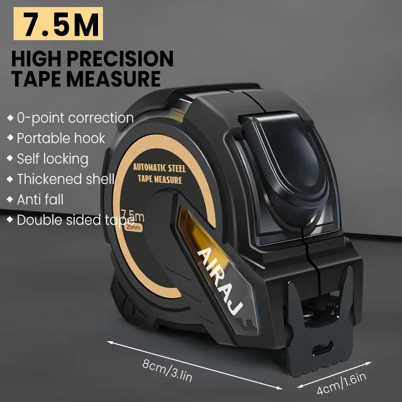 AIRAJ Primium Tape Measure. 5m, 7.5m or 10m.