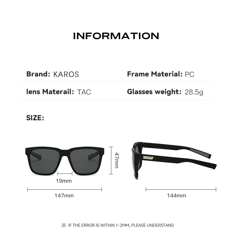 KAROS JV Polarized Sunglasses Female Cycling Camping Hiking Fishing Classic Sun Glasses UV400 Eyewear Shades For Women YZ2013