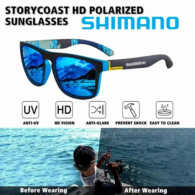 SHIMANO JV Polarized UV400 Protective Sunglasses for Men and Women Outdoor Sports Hunting Fishing Cycling Driving Fashion