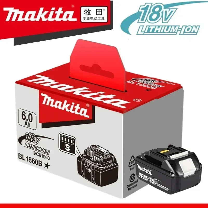Makita 100% Original Makita 18V 6.0Ah BL1860 battery in packaging
