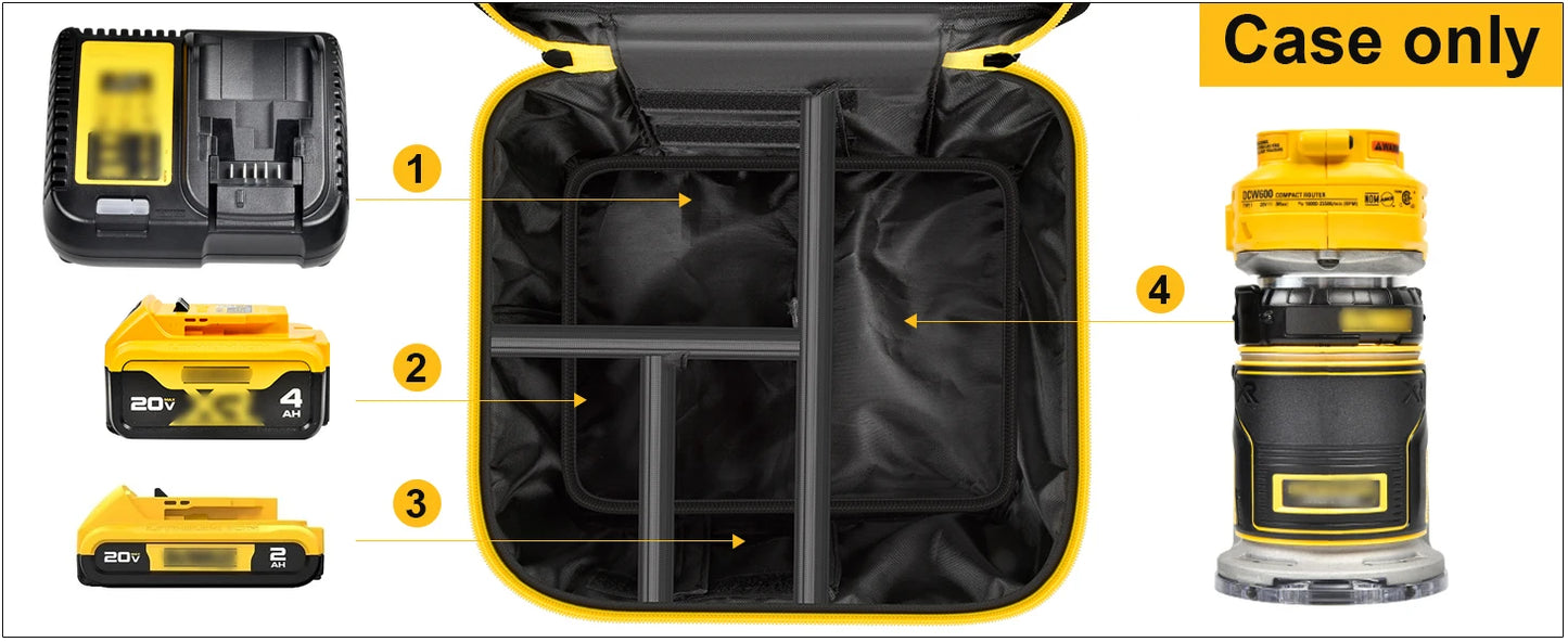 DEWALT Case for DeWalt Router 18V 20V Max XR (DCW600B)