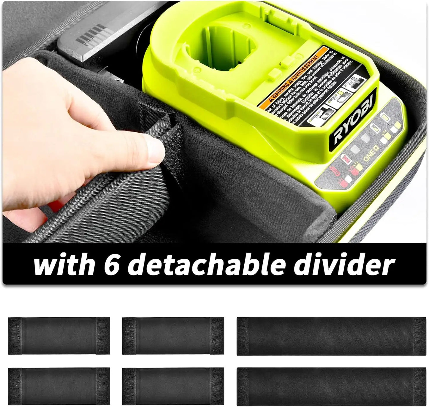 Case for Ryobi ONE+ 18V Lithium-Ion batteries and Chargers.