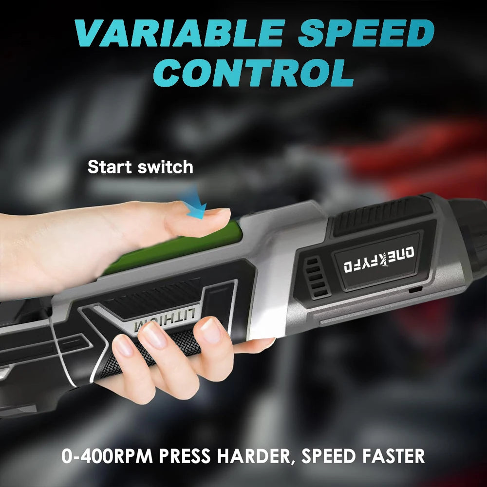 Makita Compatible 18V JV ONEKFYFD 3/8Inch Electric Ratchet Wrench Cordless Variable Speed Wrench Impact Driver Power Tool For 18V Lithium-Ion Battery