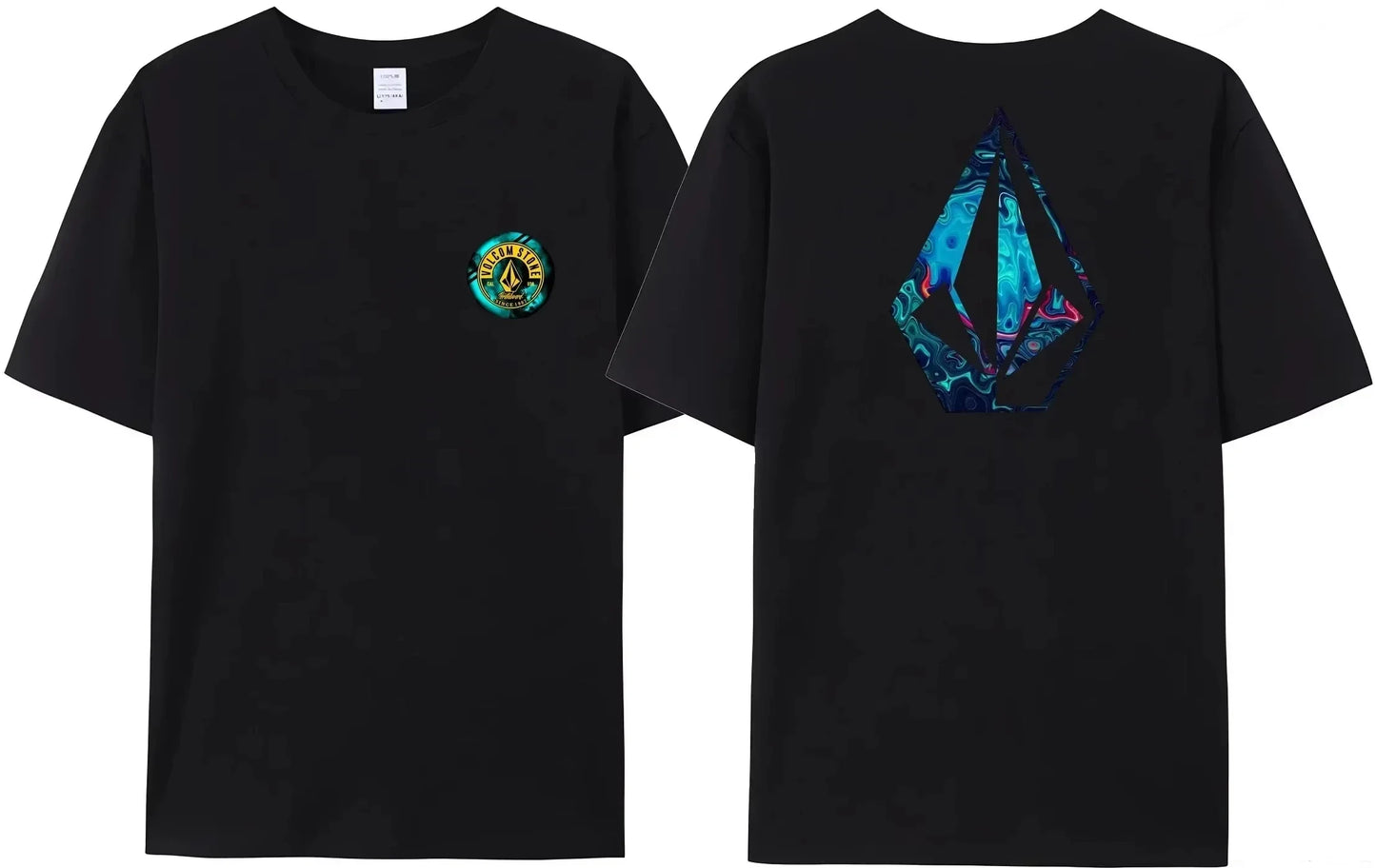 Volcom JV 2025 new Volcom obsidian asbestos short sleeve T-shirt top Summer loose T-shirt breathable fashion high quality large size