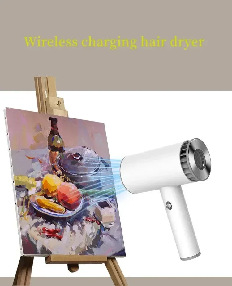 Hair dryer 20000RPM Portable Wireless Hair Dryer Rechargeable Blow Dryer