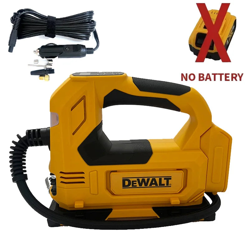 Dewalt 12V 18V 20V Max Portable Tire Inflator Air Pump Rechargeable Compressor Digital Cordless Electric Car Tyre Inflator Tools For 20V Battery