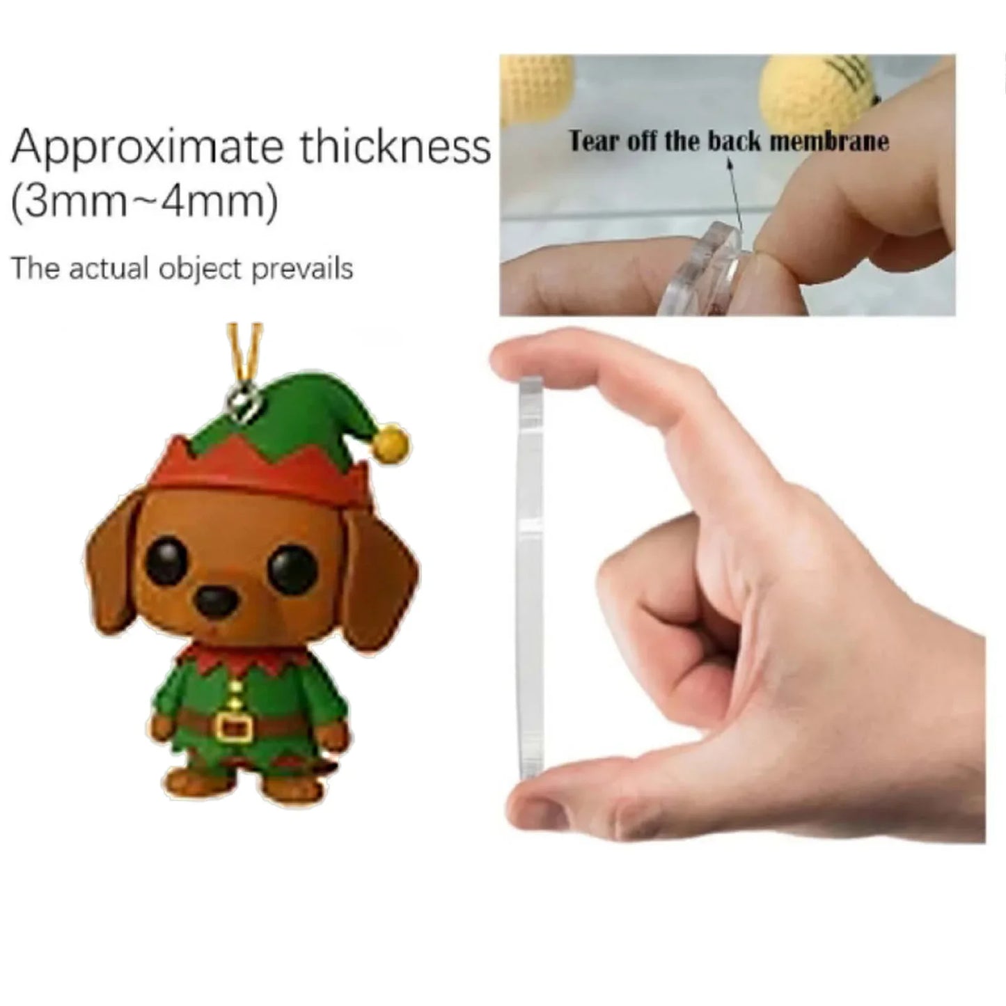 Sausage Dog JV Christmas Arrival Festival Blind Box Countdown Set 2025 Countdown Advent Calendar 24 Days Hanging Decorations