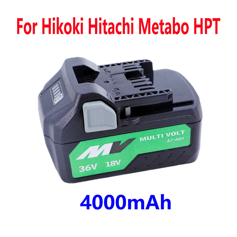 Hikoki Hitachi and Matabo 18V 36V Multi-Volt Li-Ion Replacement Battery For Hikoki Hitachi Metabo HPT Cordless Electric Tools BSL36A18 BSL36B18 Batteries