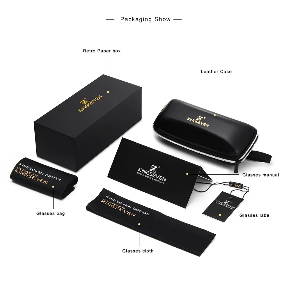 KINGSEVEN JV New Polarized Sunglasses Women Driving Classic Square Frame Sun Glasses sunglasses for Men Outdoor Travel 755