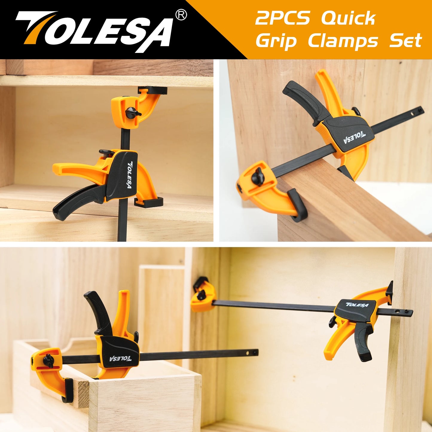 Tolesa A7BC1002 Mini Bar Clamp – 6" of One-Handed Control