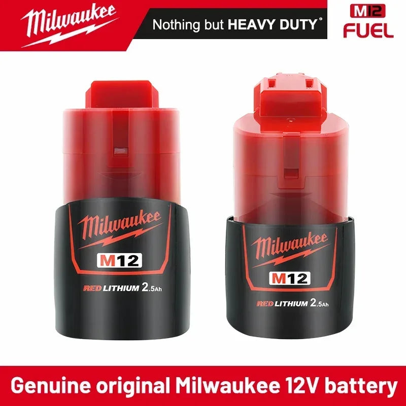 MILWAUKEE Original 12V 2.5AH rechargeable battery, M12 XC- 1pk, 2pk and 3pk