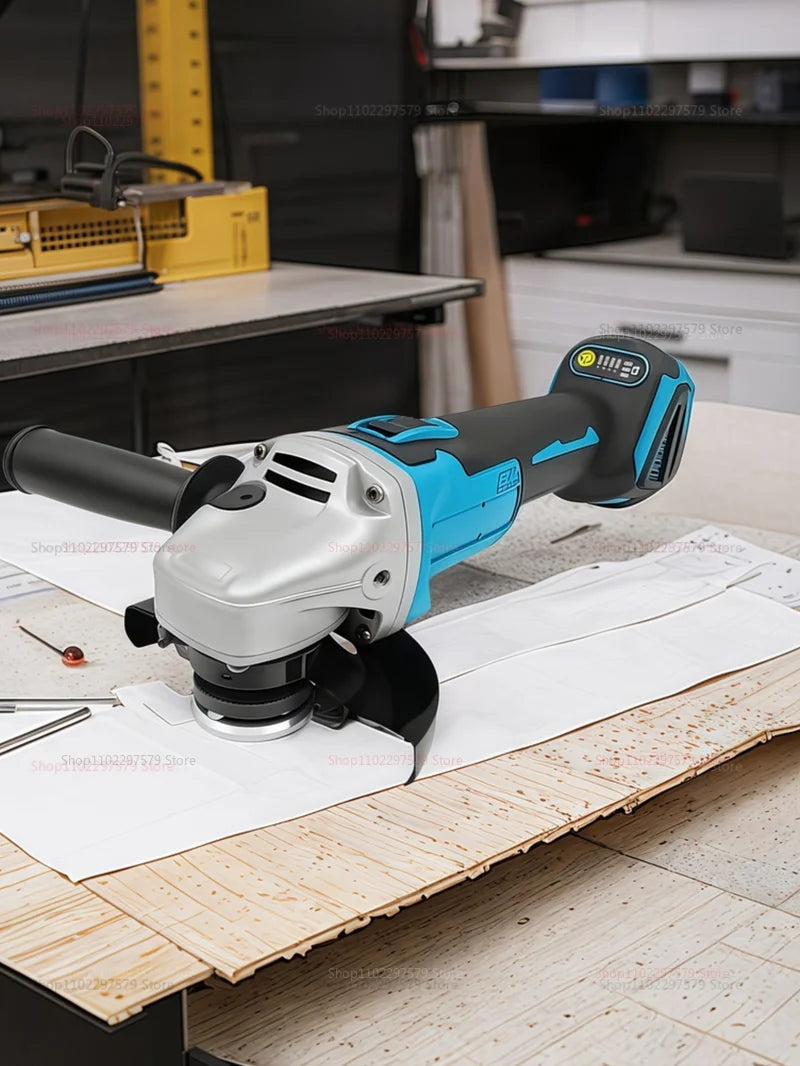 Makita Compatible 125mm Brushless Angle Grinder Cordless Li-ion Battery Powered for Cutting Polishing Grinding Compatible with Makita 18V tools