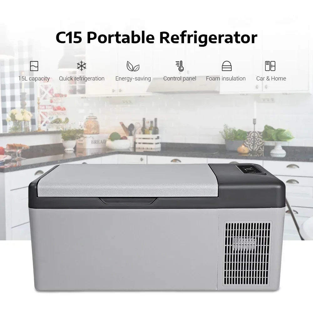 15L car Refrigerator Cooler For Summer Portable Freezer Car Fridge Compressor 12V 70W For Home Travel Camping 220V Body Kit