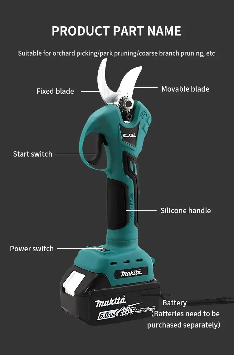 Makita 18V Cordless Pruning Shears