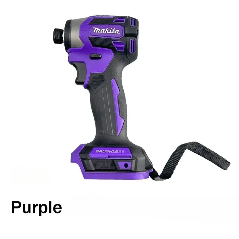 Makita 18V DTD173 18V Cordless Impact Driver LXT BL Brushless Motor Electric Drill Wood/Bolt/T-Mode 180 N·M Rechargeable Power Tools