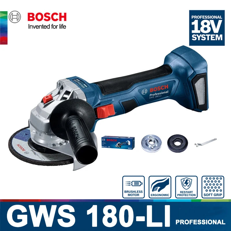 BOSCH GWS 18V-10 PC Professional Cordless Angle Grinder