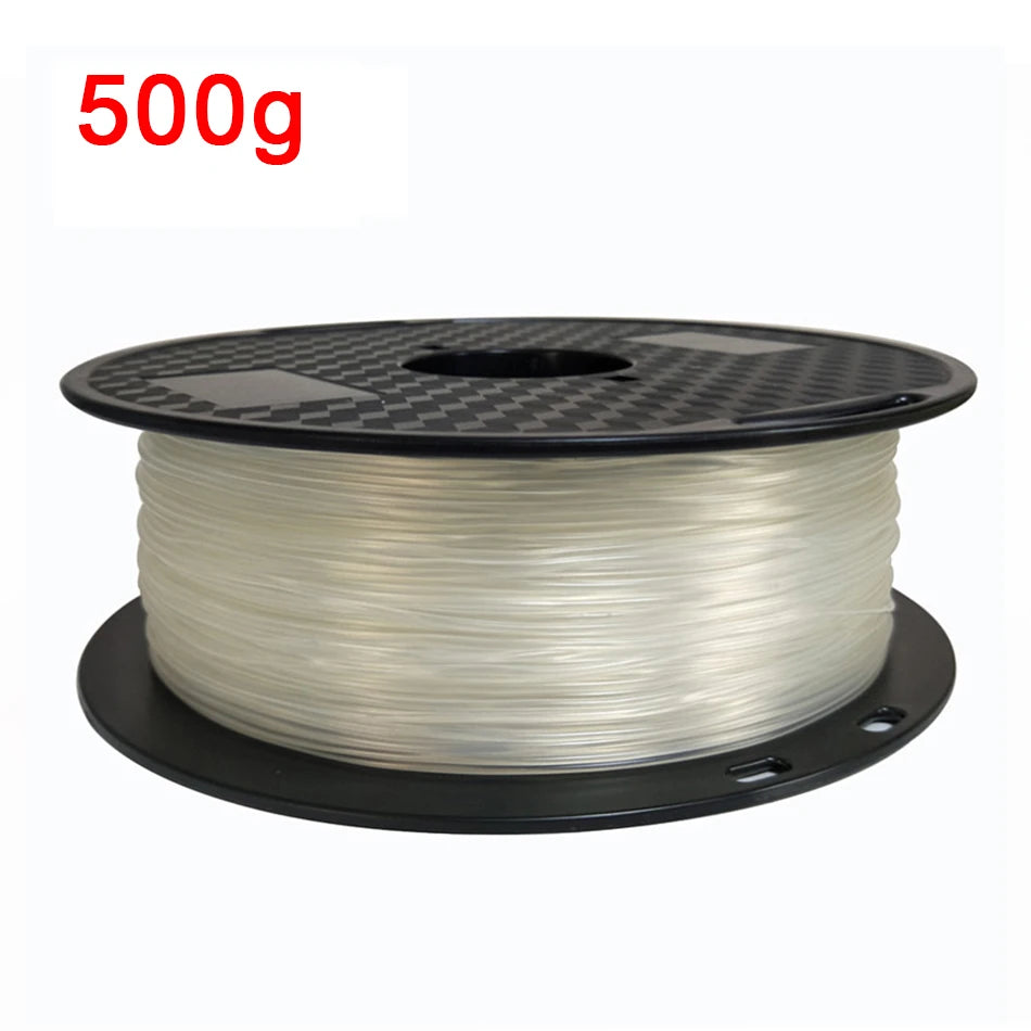 3D Printing JV 1.75mm Flexible TPU 3D Printing Filament No Bubble Non-toxic Sublimation 3D Printer Plastic Material TPU Filament 0.5KG/0.25KG