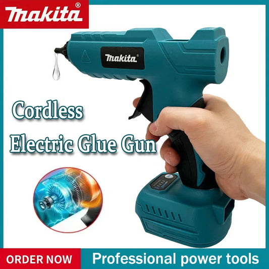 Makita 18V Cordless Electric Handheld Hot Glue Gun Repair DIY Tool Hot Melt Welding Hot Air Gun Anti-scald Nozzle for 20V Battery
