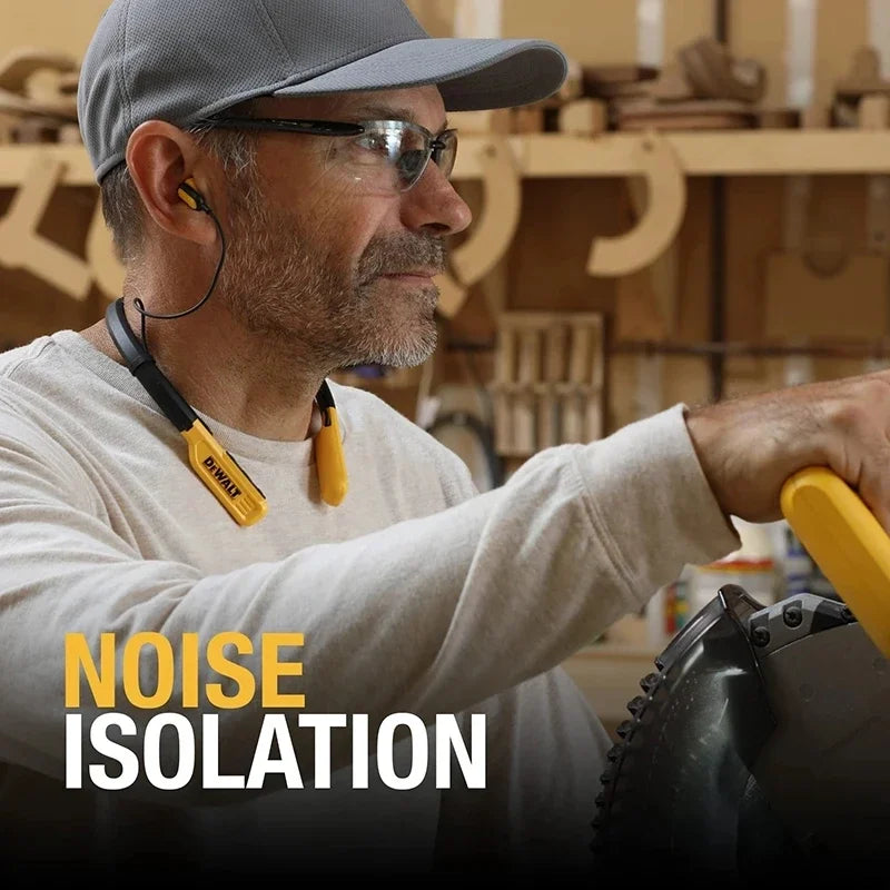 DEWALT Wireless Bluetooth Headphones Neckband Earphones with 15H Playtime