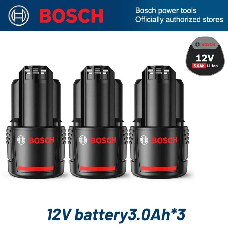 Bosch Original 3.0Ah 12V battery, 3000mAh BAT411 Lithium ion Rechargeable Battery BAT411A BAT412 BAT412A BAT413 Battery Charger