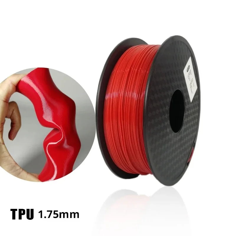 3D Printing JV 1.75mm Flexible TPU 3D Printing Filament No Bubble Non-toxic Sublimation 3D Printer Plastic Material TPU Filament 0.5KG/0.25KG
